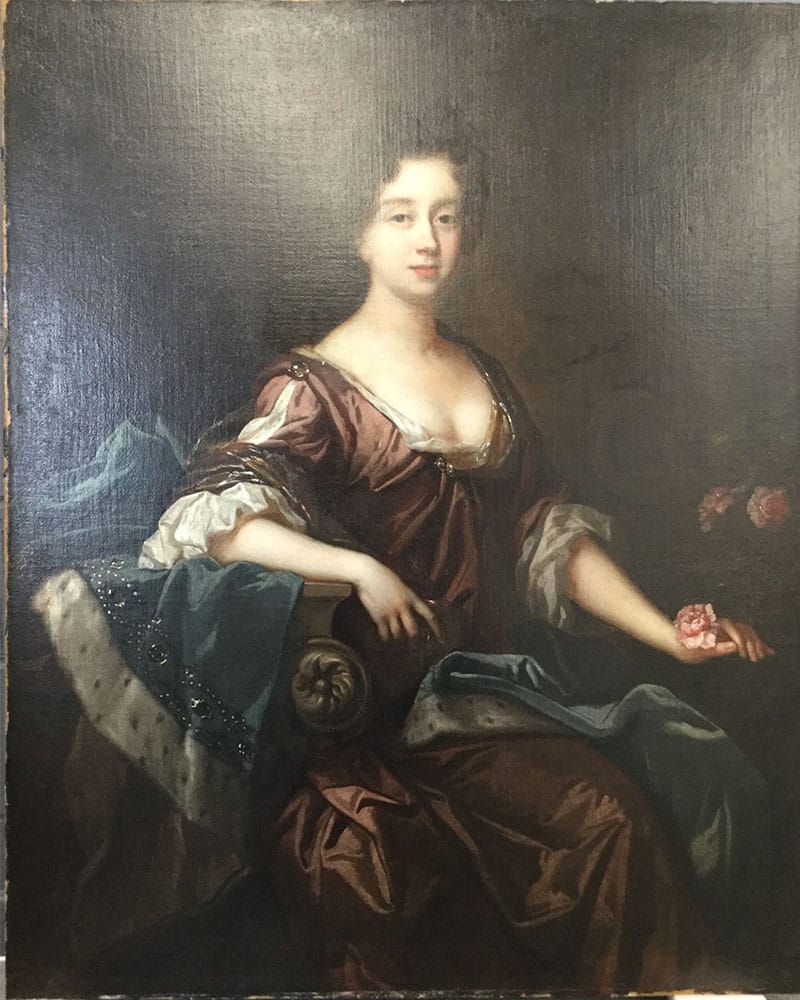 17th century oil painting before painting restoration treatment at Plowden & Smith