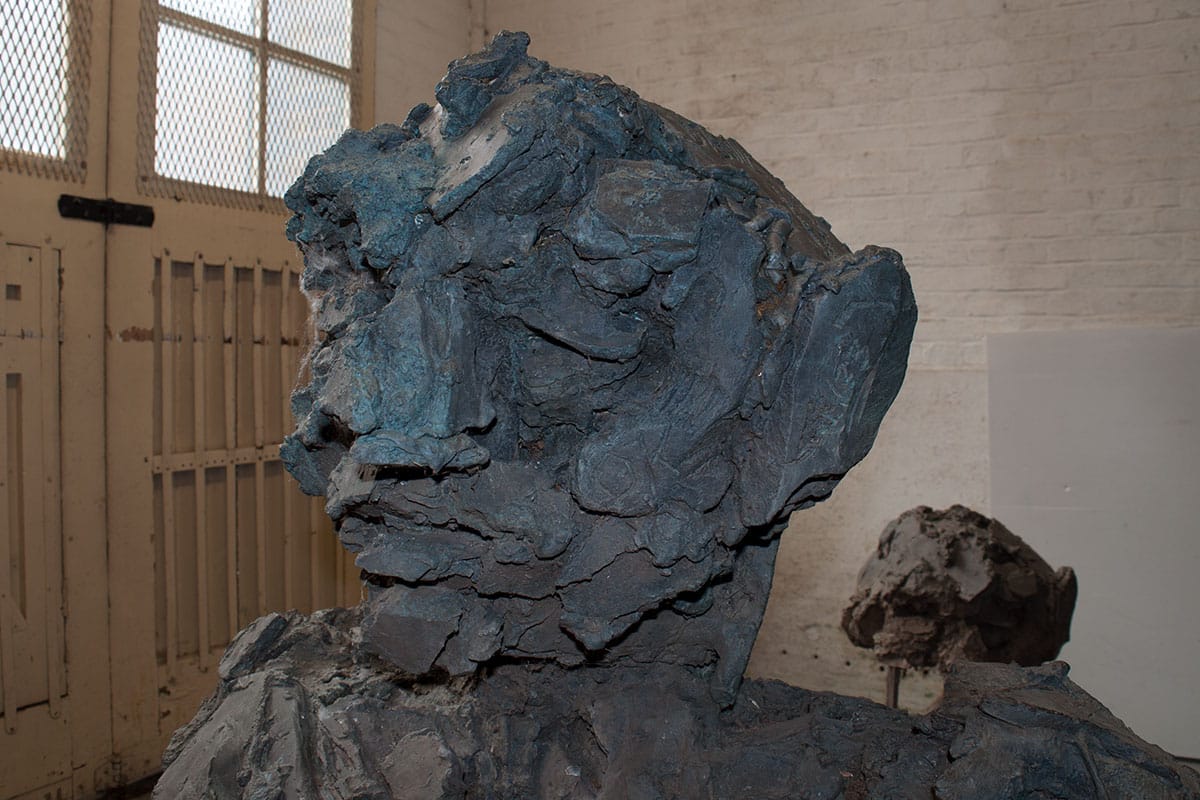 David Breuer Weil bronze sculpture undergoing bronze restoration