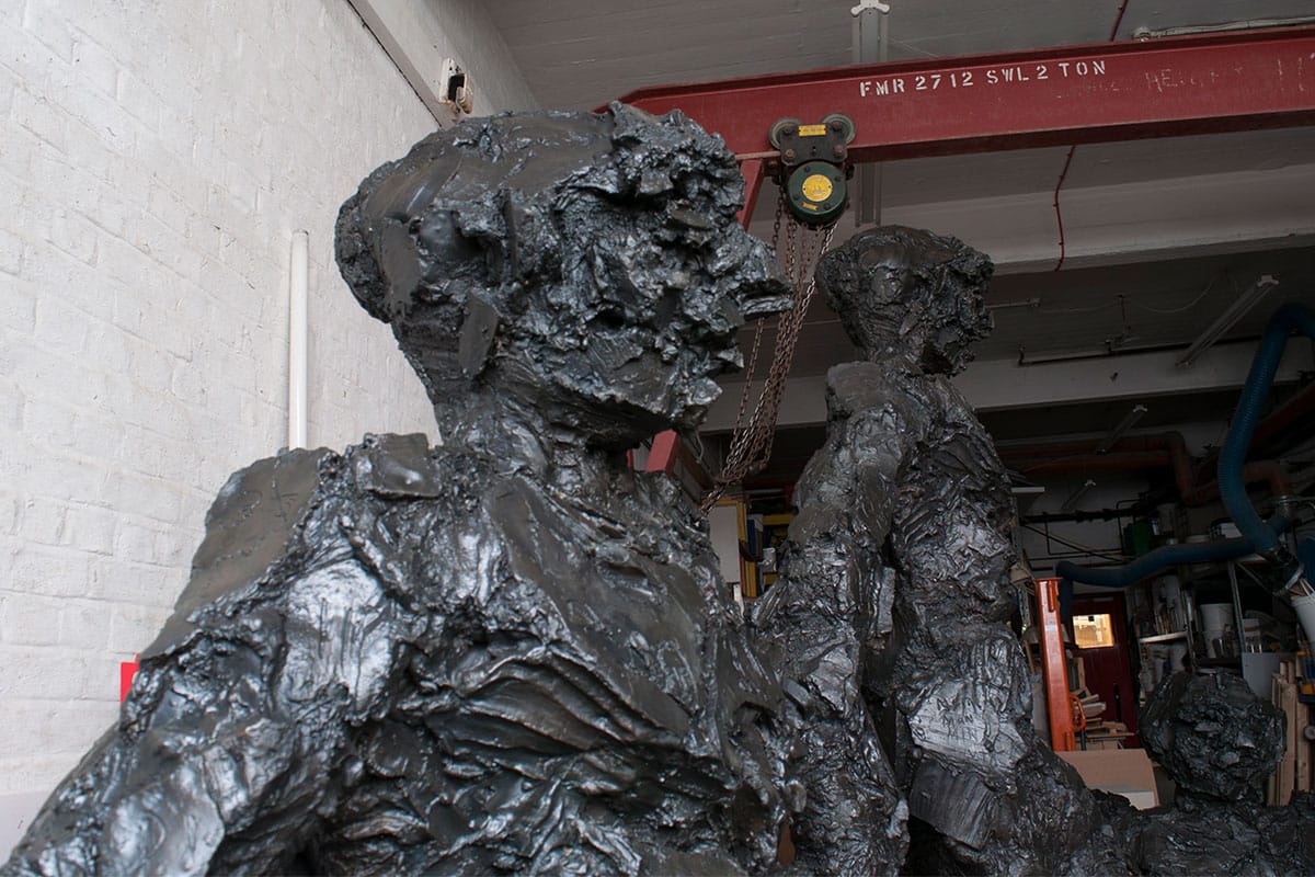 David Breuer Weil bronze sculpture in bronze restoration studio