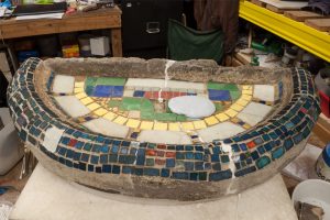 gilbert bayes mosaic during restoration