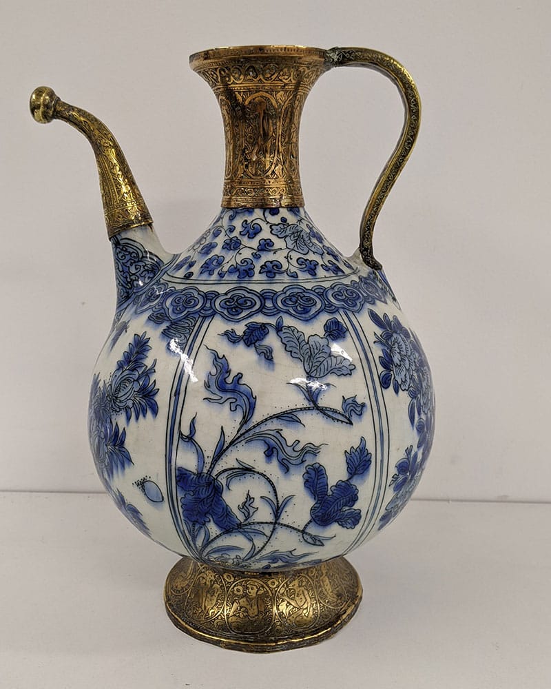 ewer after ceramic restoration treatment in the Plowden & Smith ceramic restoration studio