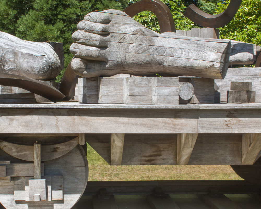 paolozzi sculpture after sculpture restoration treatment