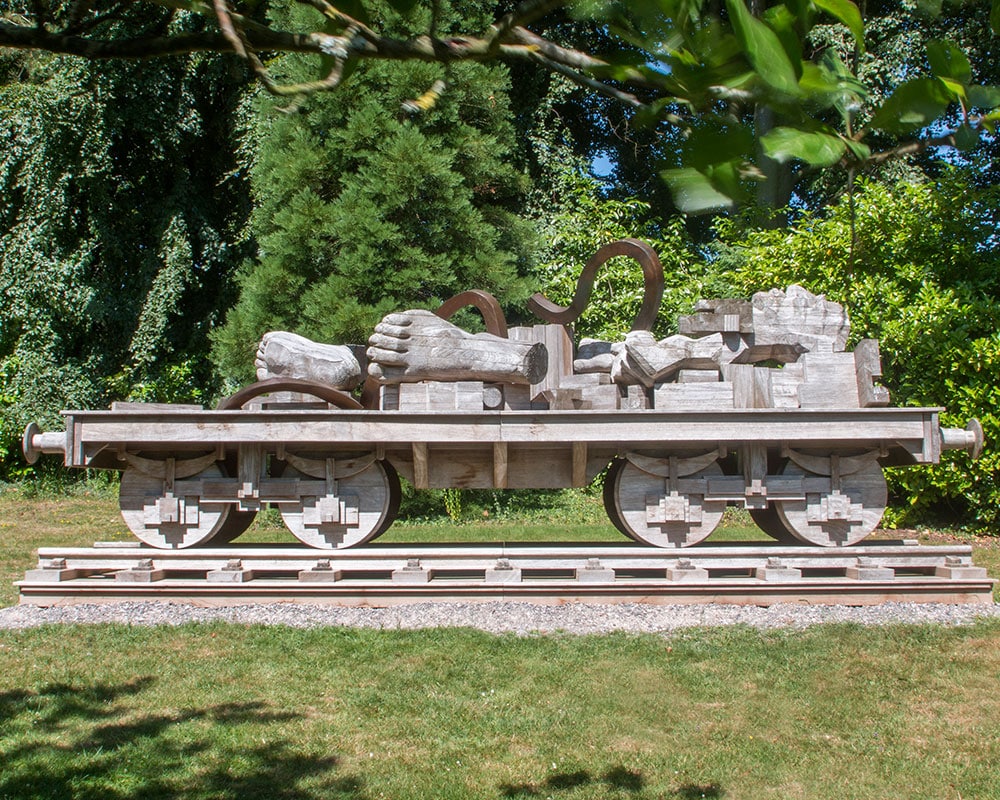 paolozzi sculpture after sculpture restoration treatment