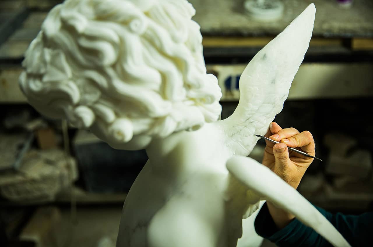 marble bust restoration